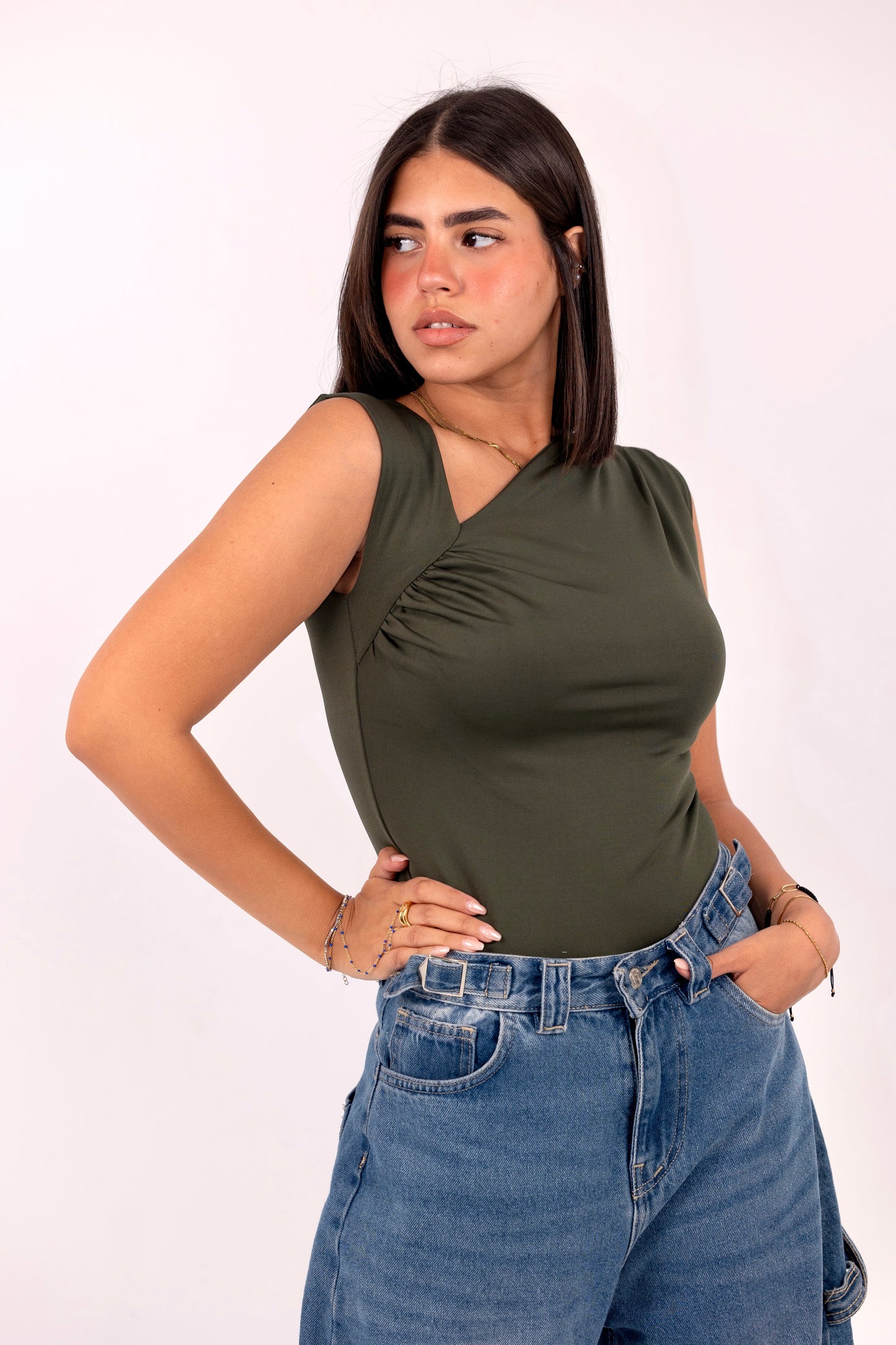 Twist Top-Olive