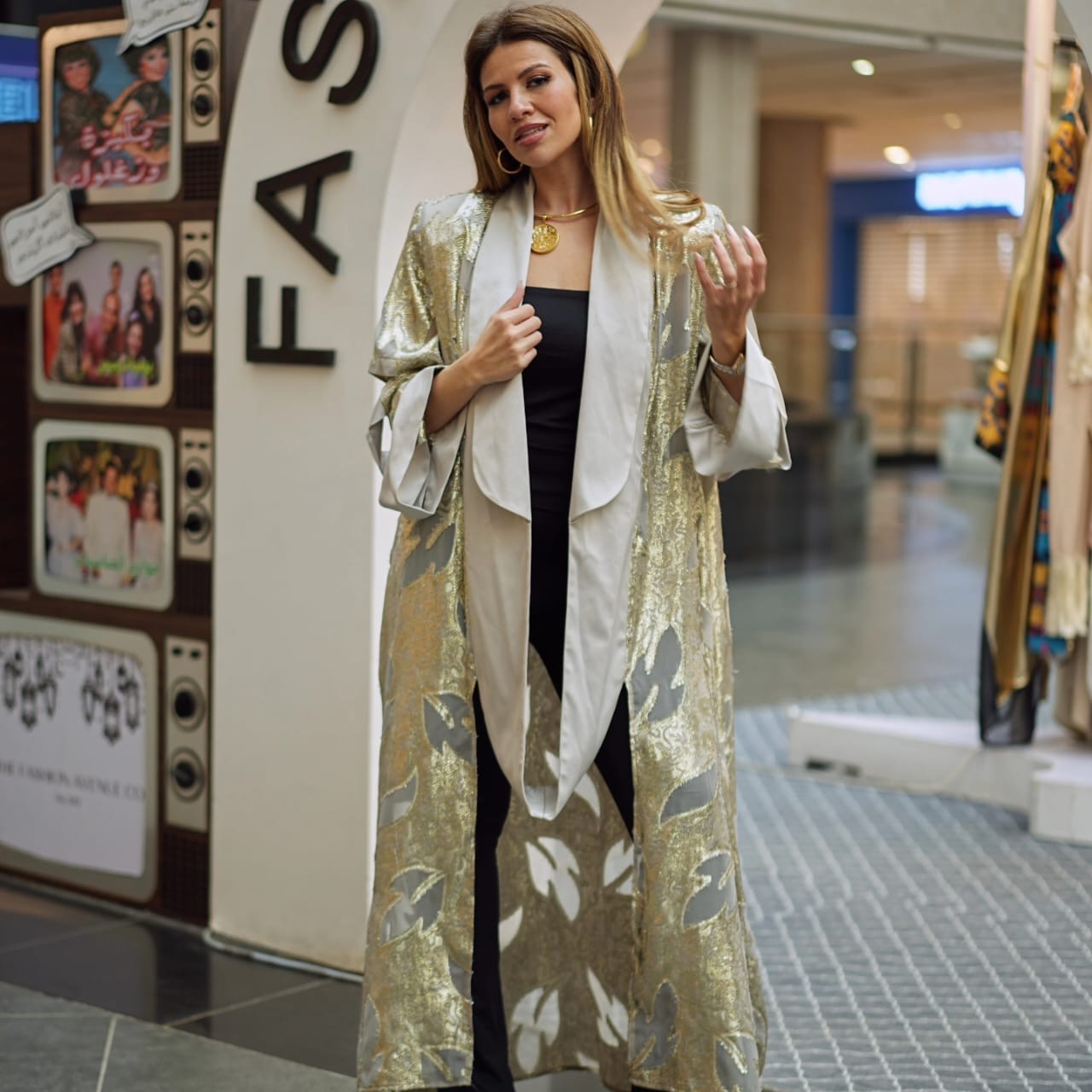Golden Leaf Abaya