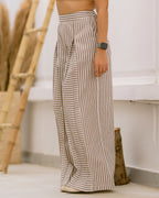 “Striped Wide-Leg Pants