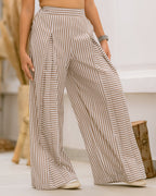 “Striped Wide-Leg Pants
