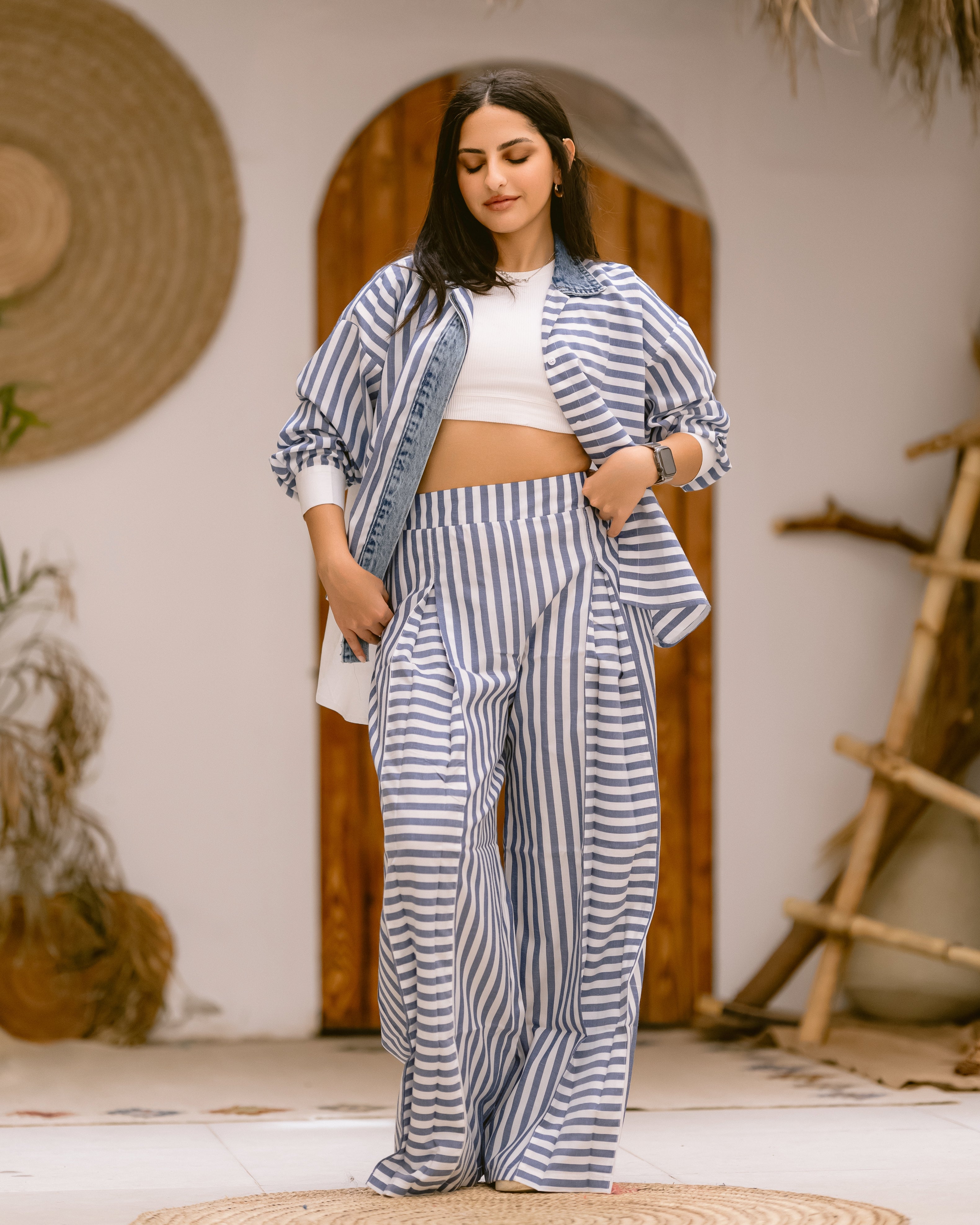Flowy Striped Pants