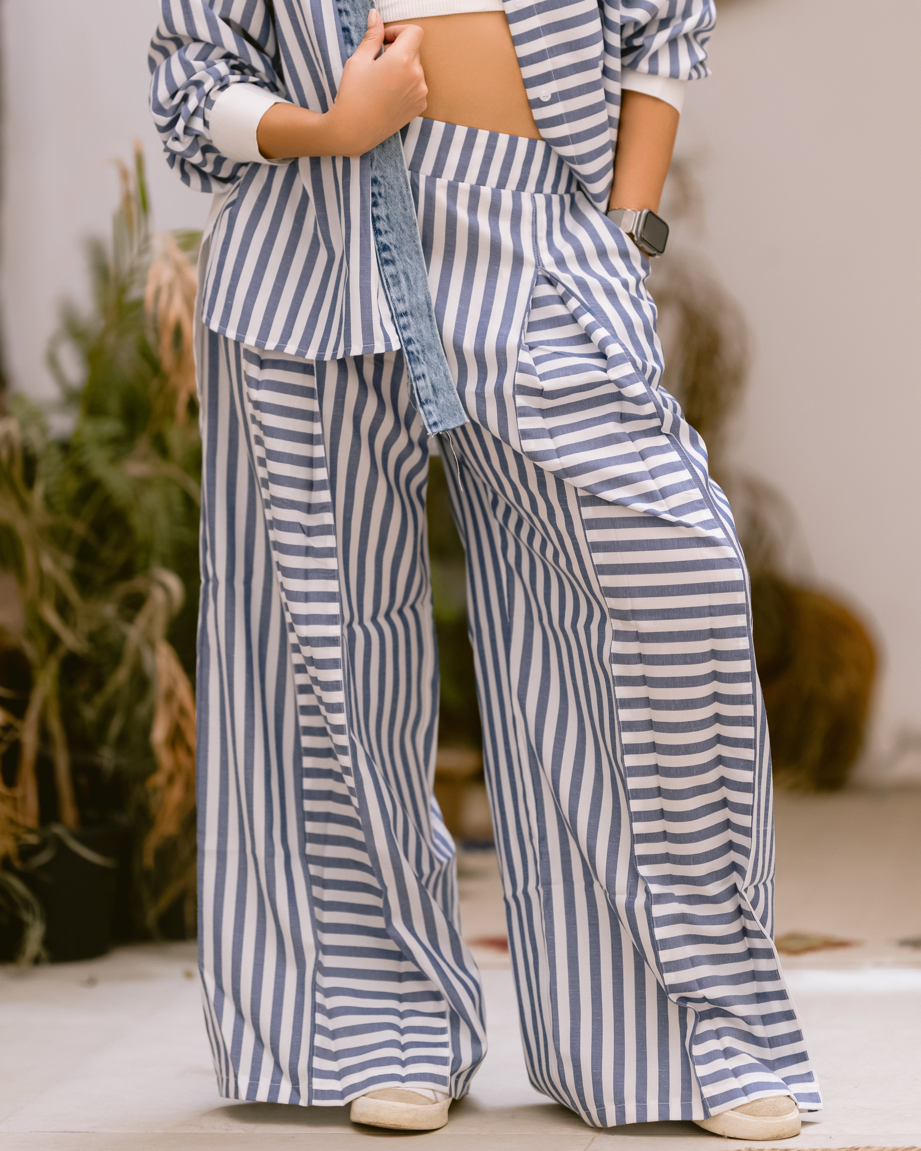 Flowy Striped Pants