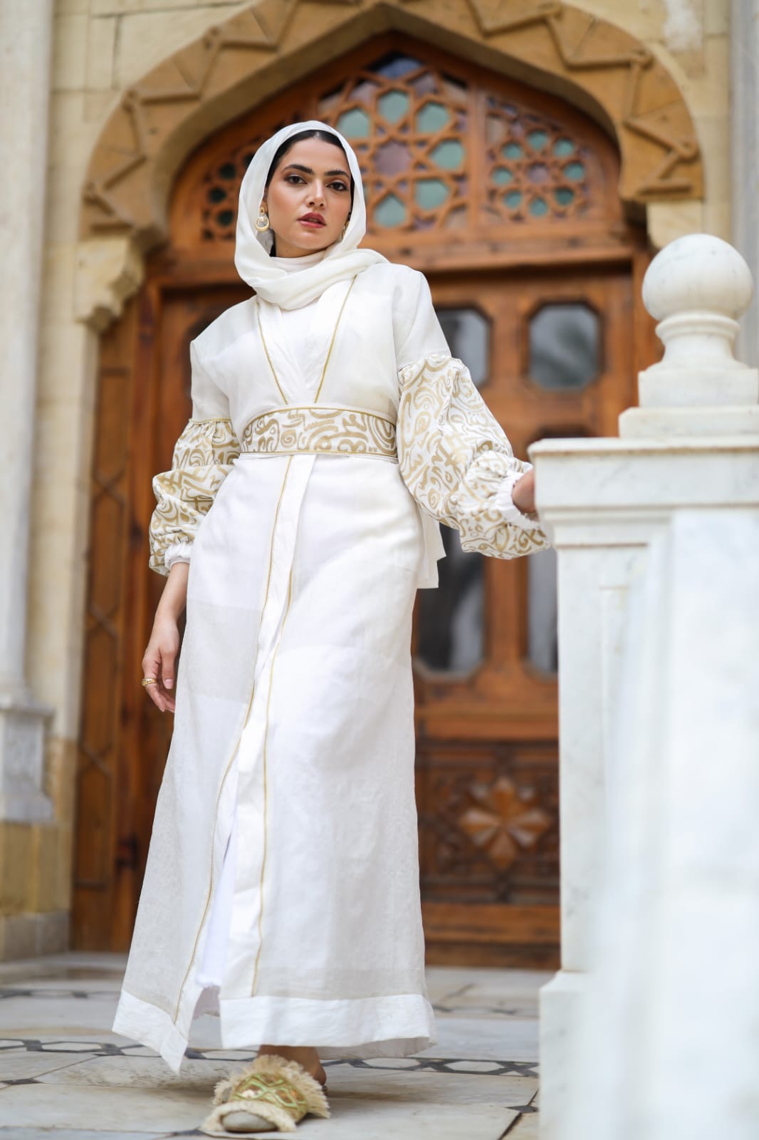 Ivory Gold kaftan