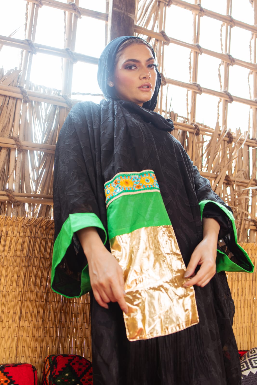 Ebony Emerald Abaya
