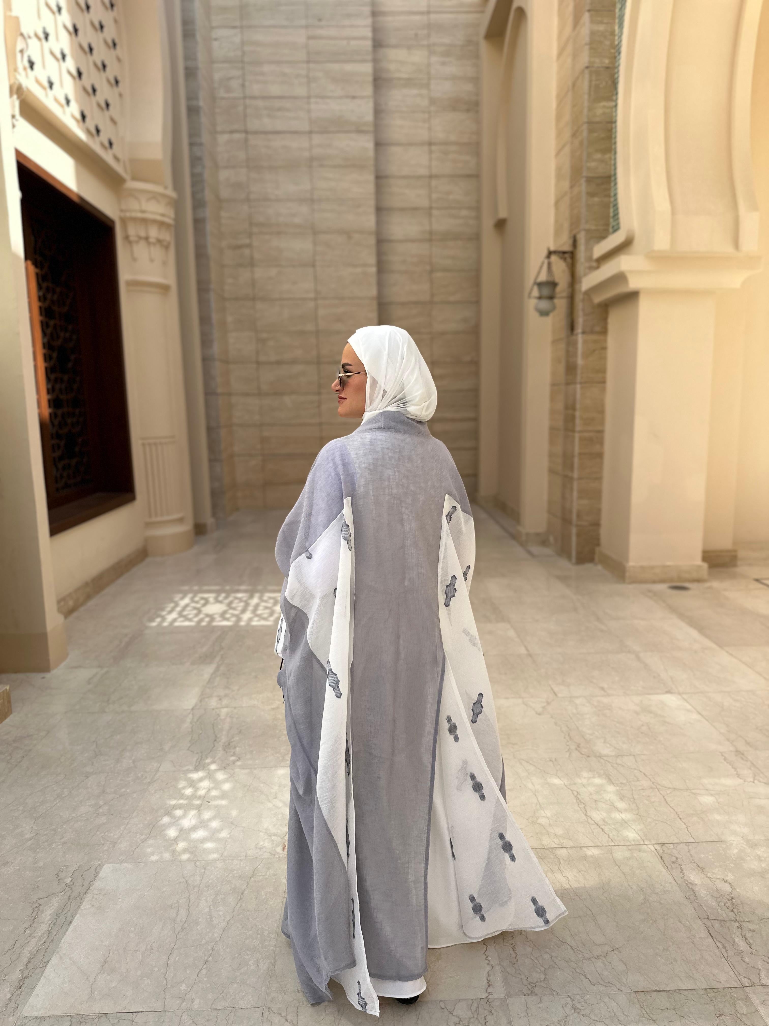 Grey Detail Kaftan