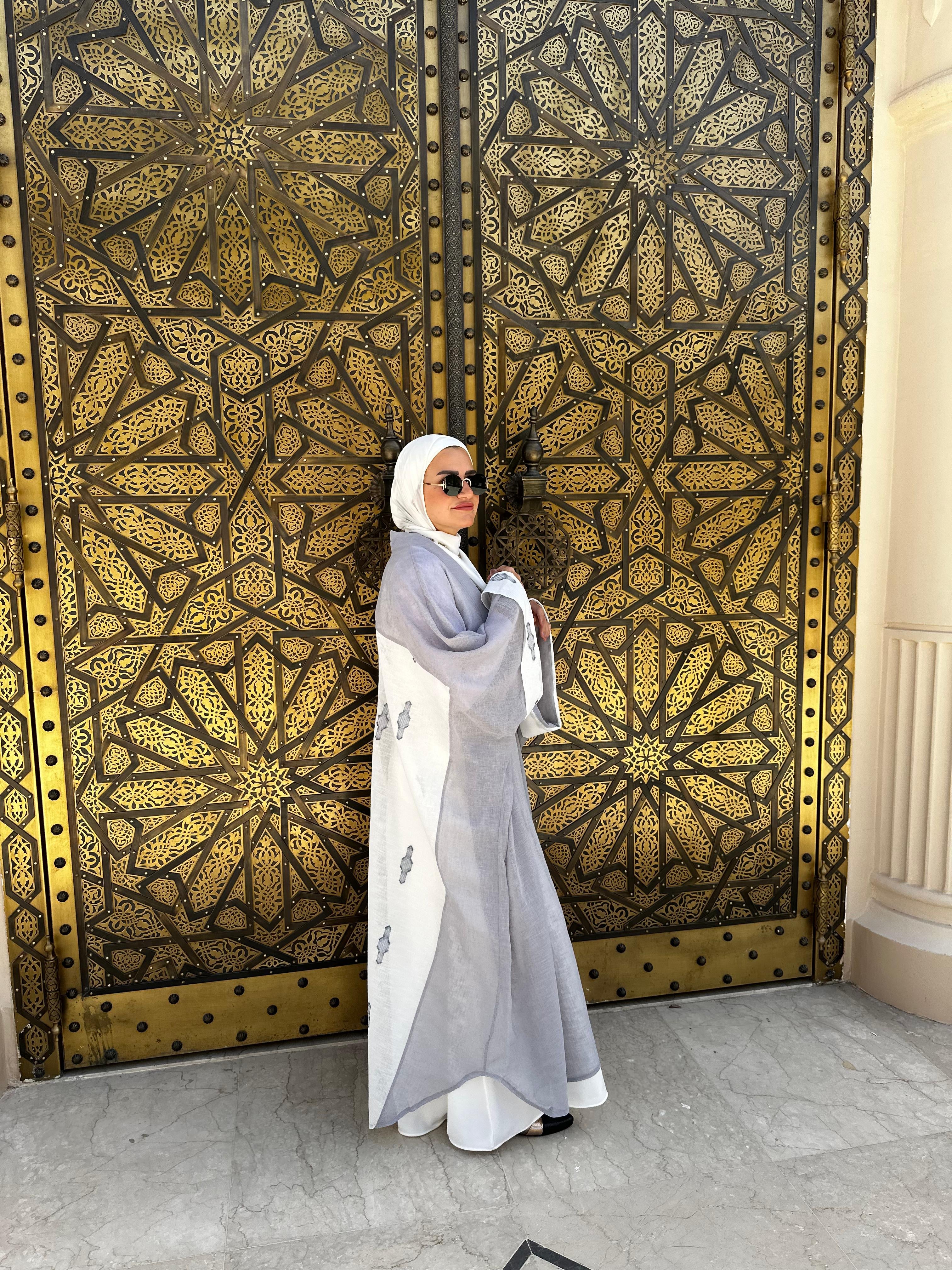 Grey Detail Kaftan
