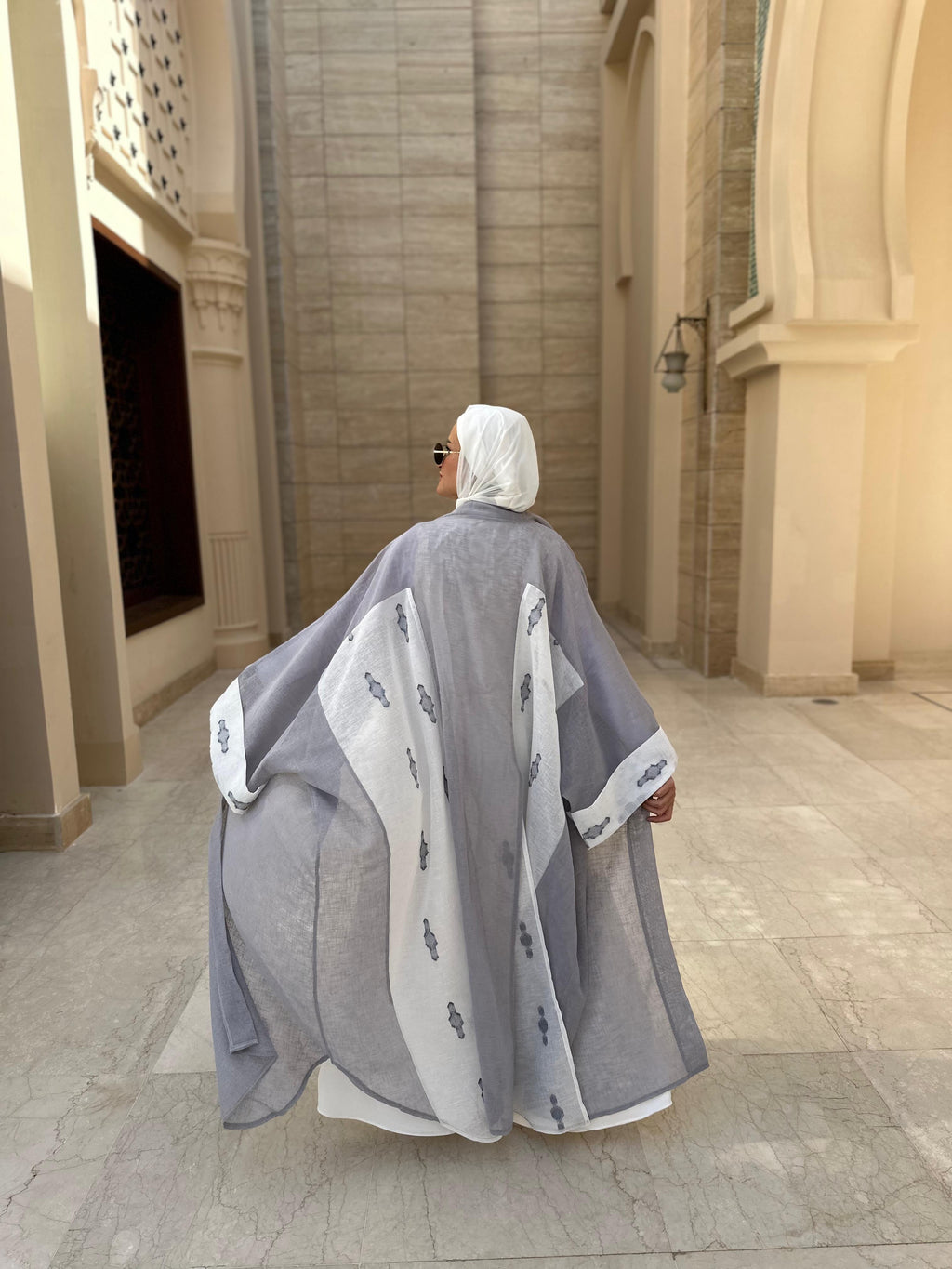 Grey Detail Kaftan