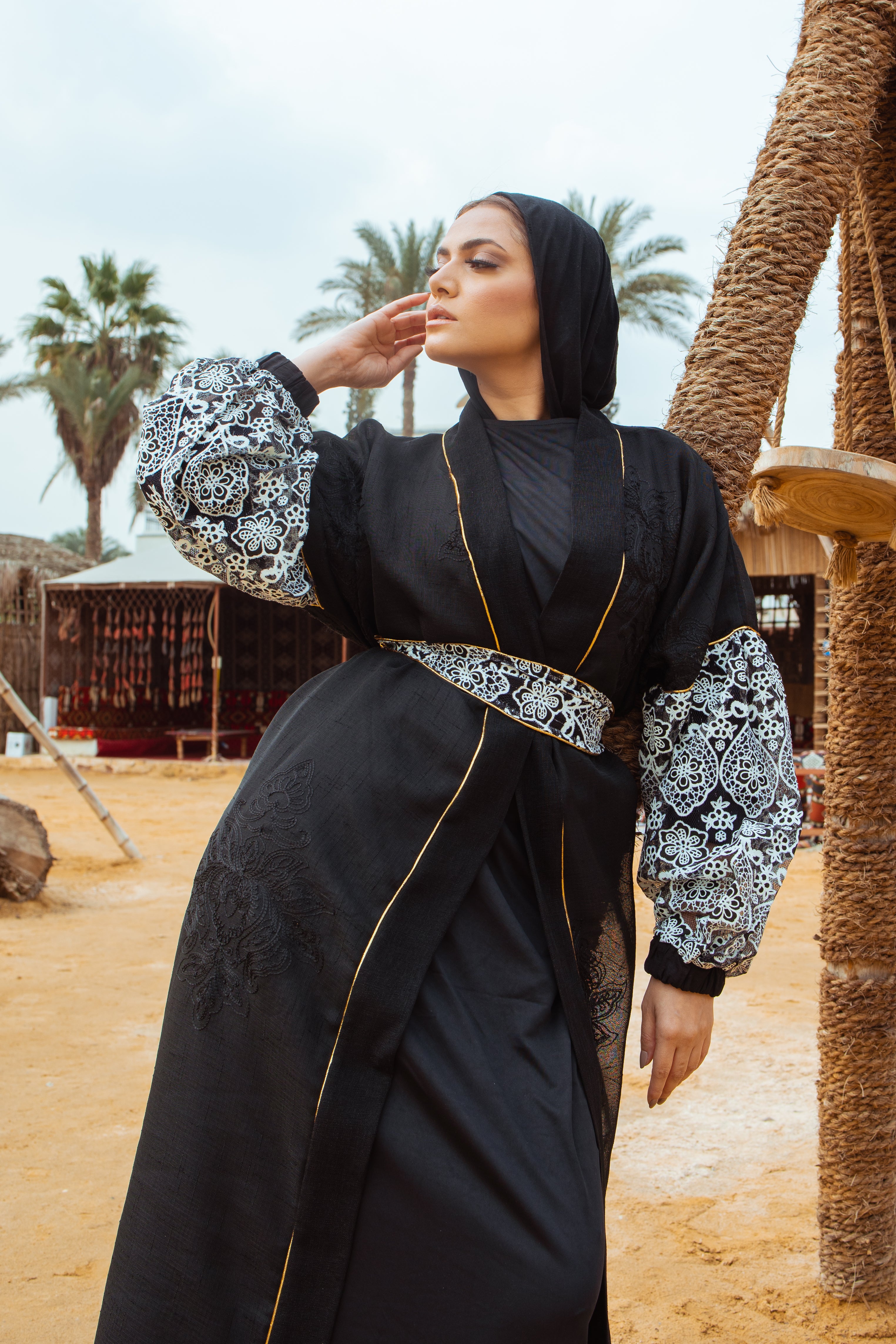 Gold Detail Kaftan