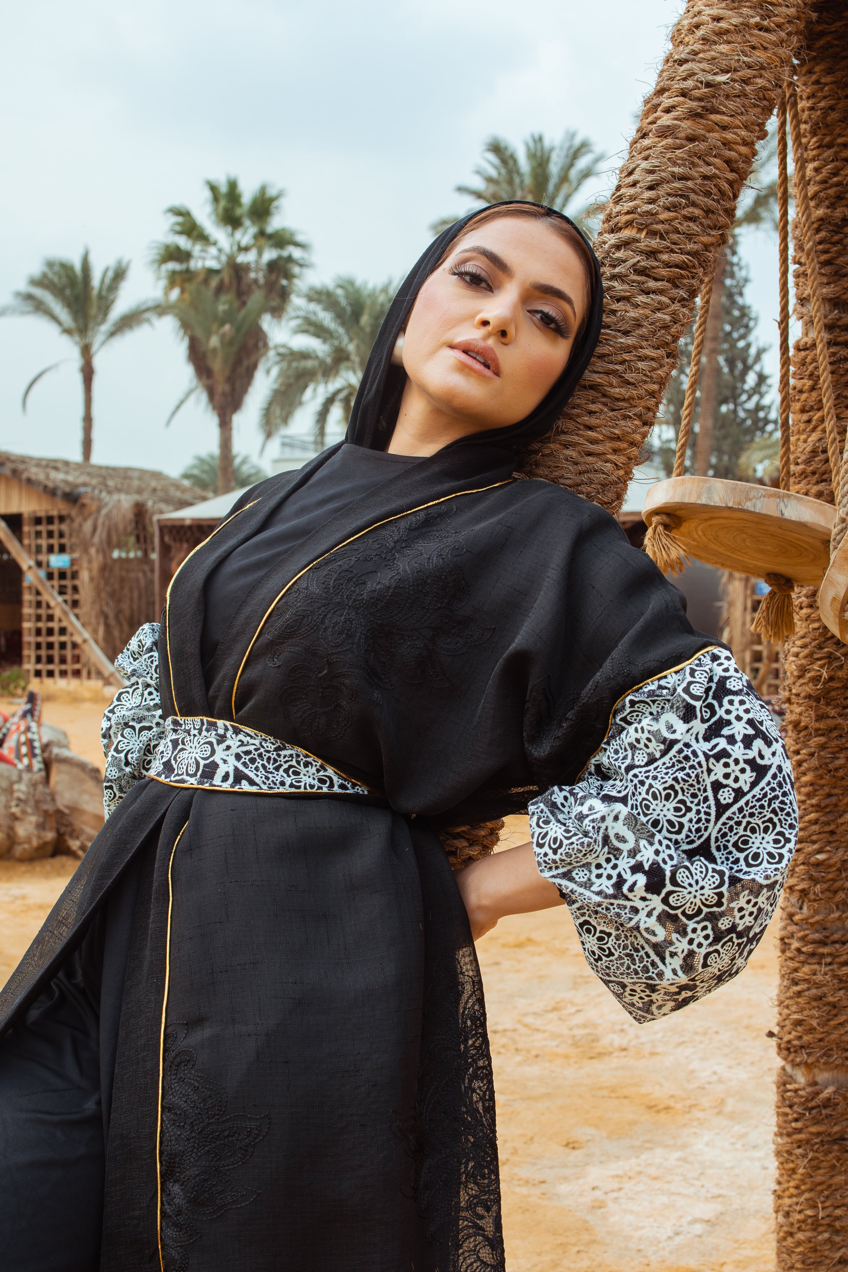 Gold Detail Kaftan