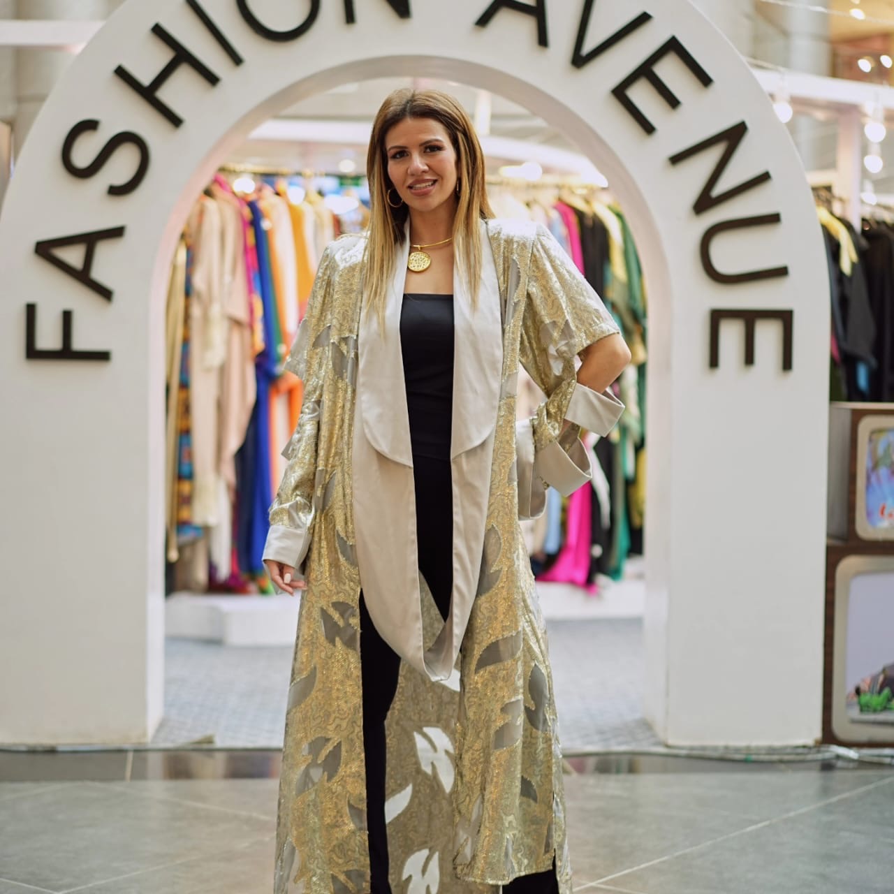 Golden Leaf Abaya