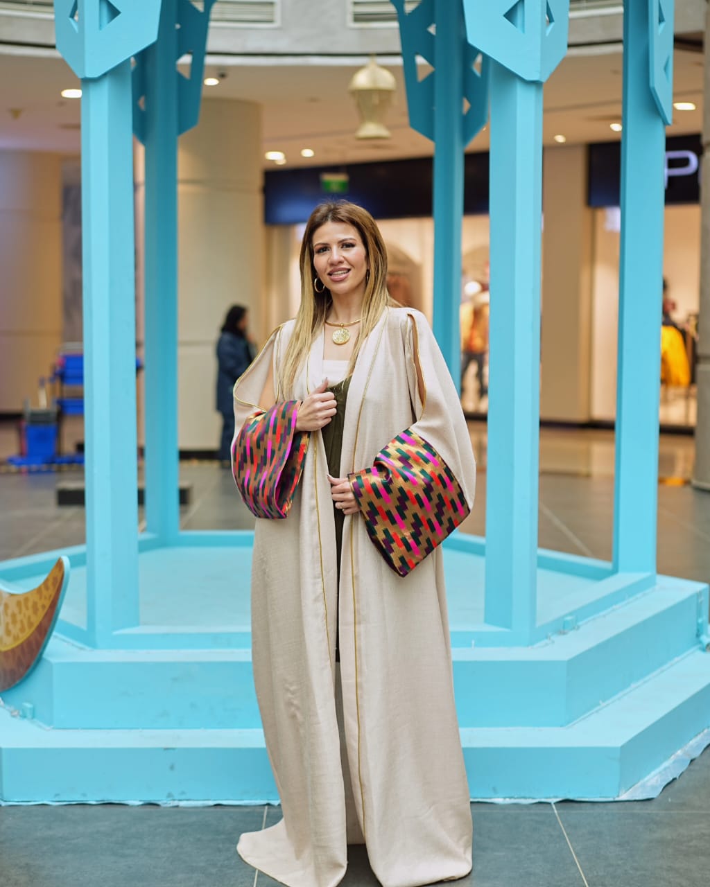 Saffron Mosaic Abaya