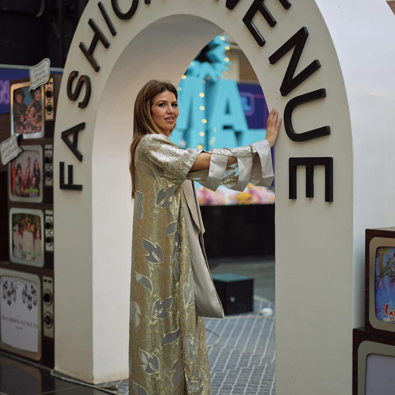 Golden Leaf Abaya