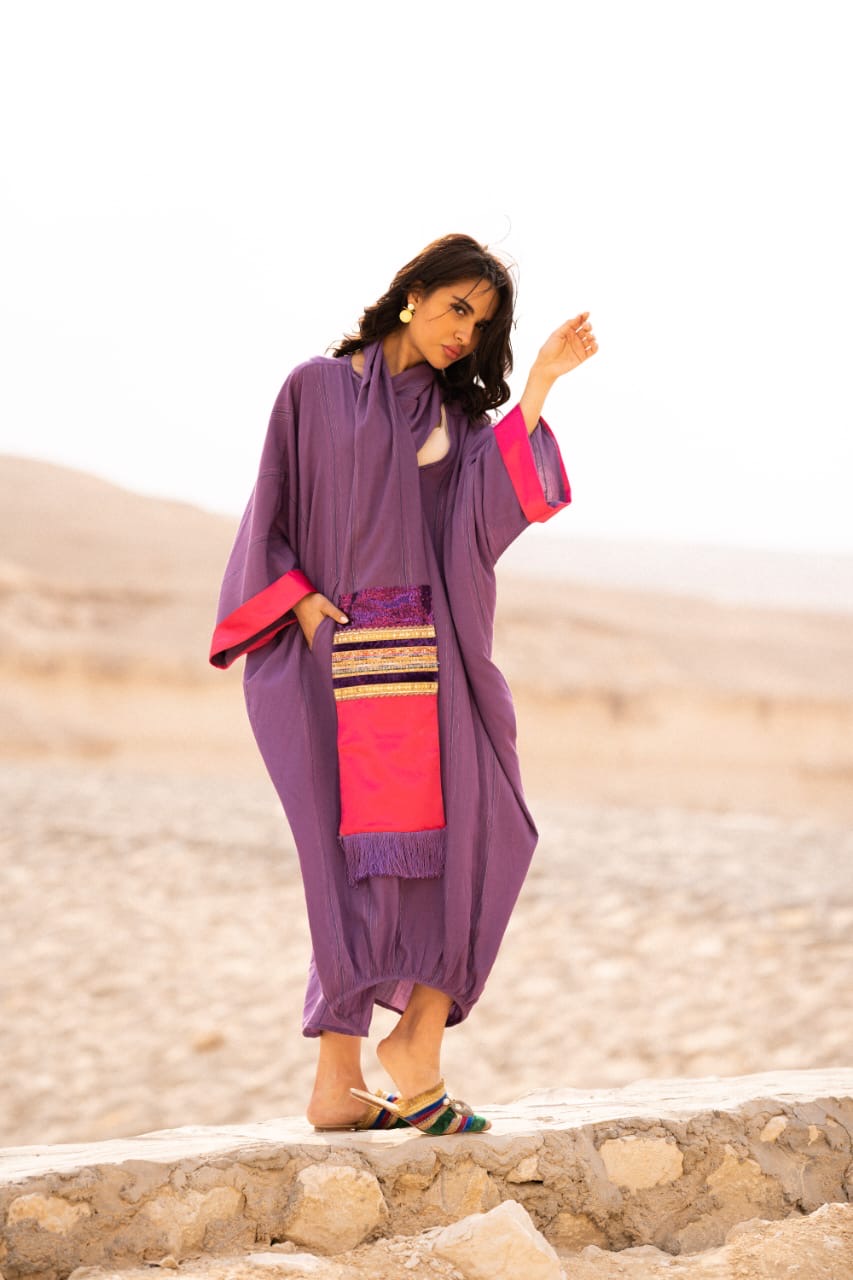 Amethyst Bloom Abaya