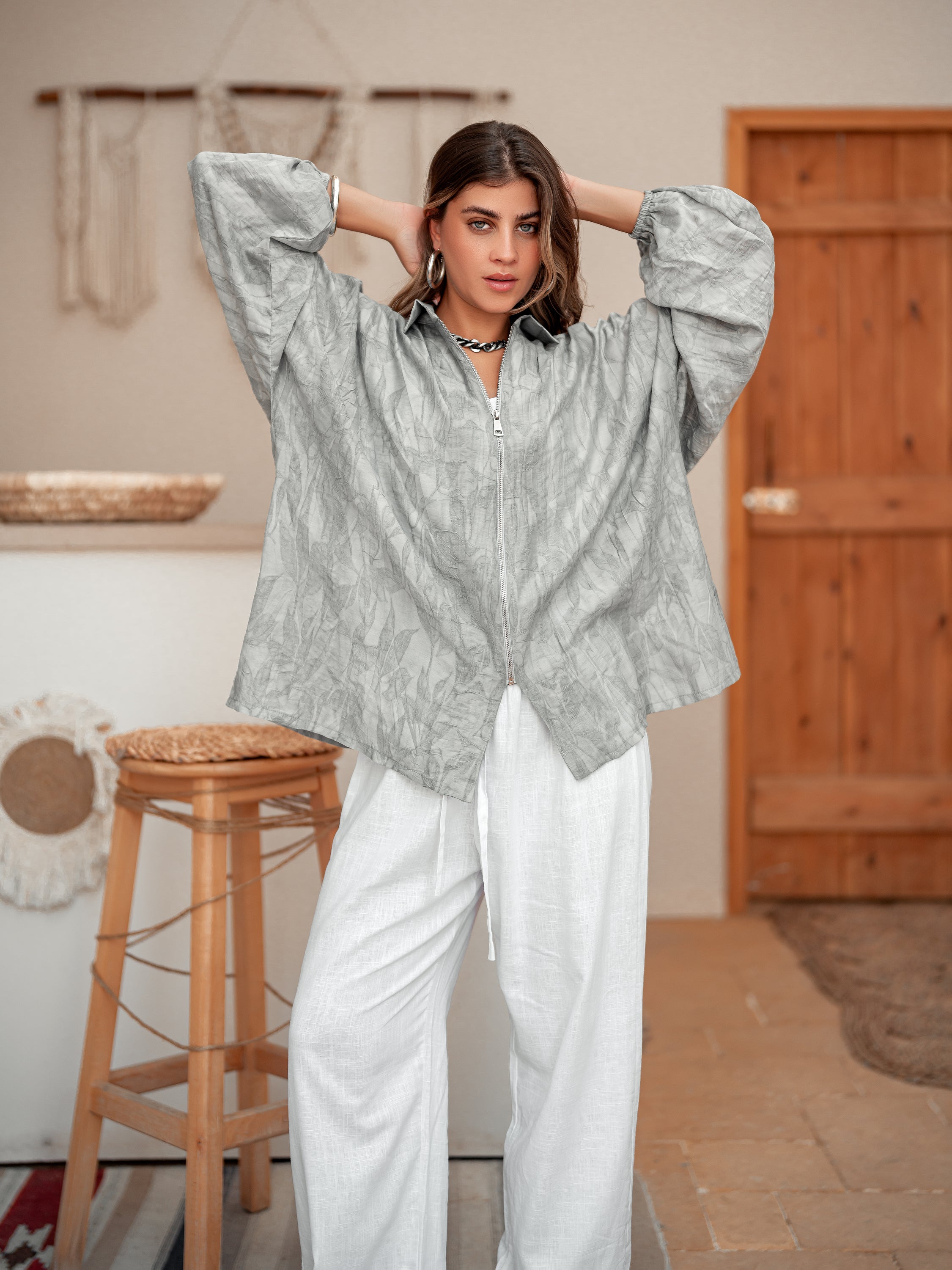 Blouse Flow - Grey