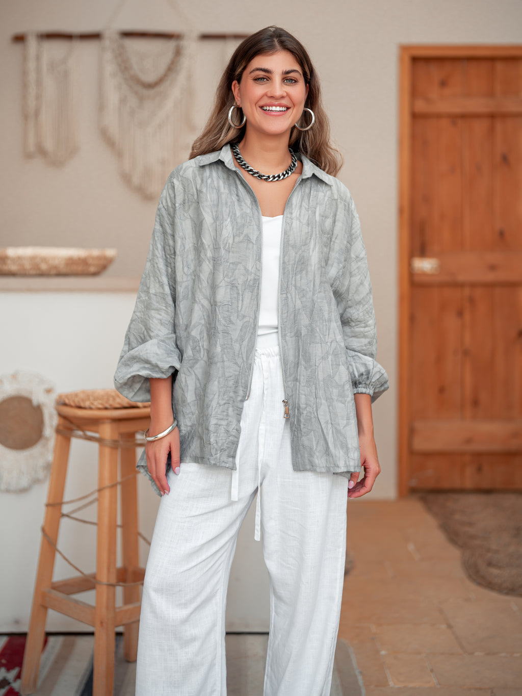 Blouse Flow - Grey
