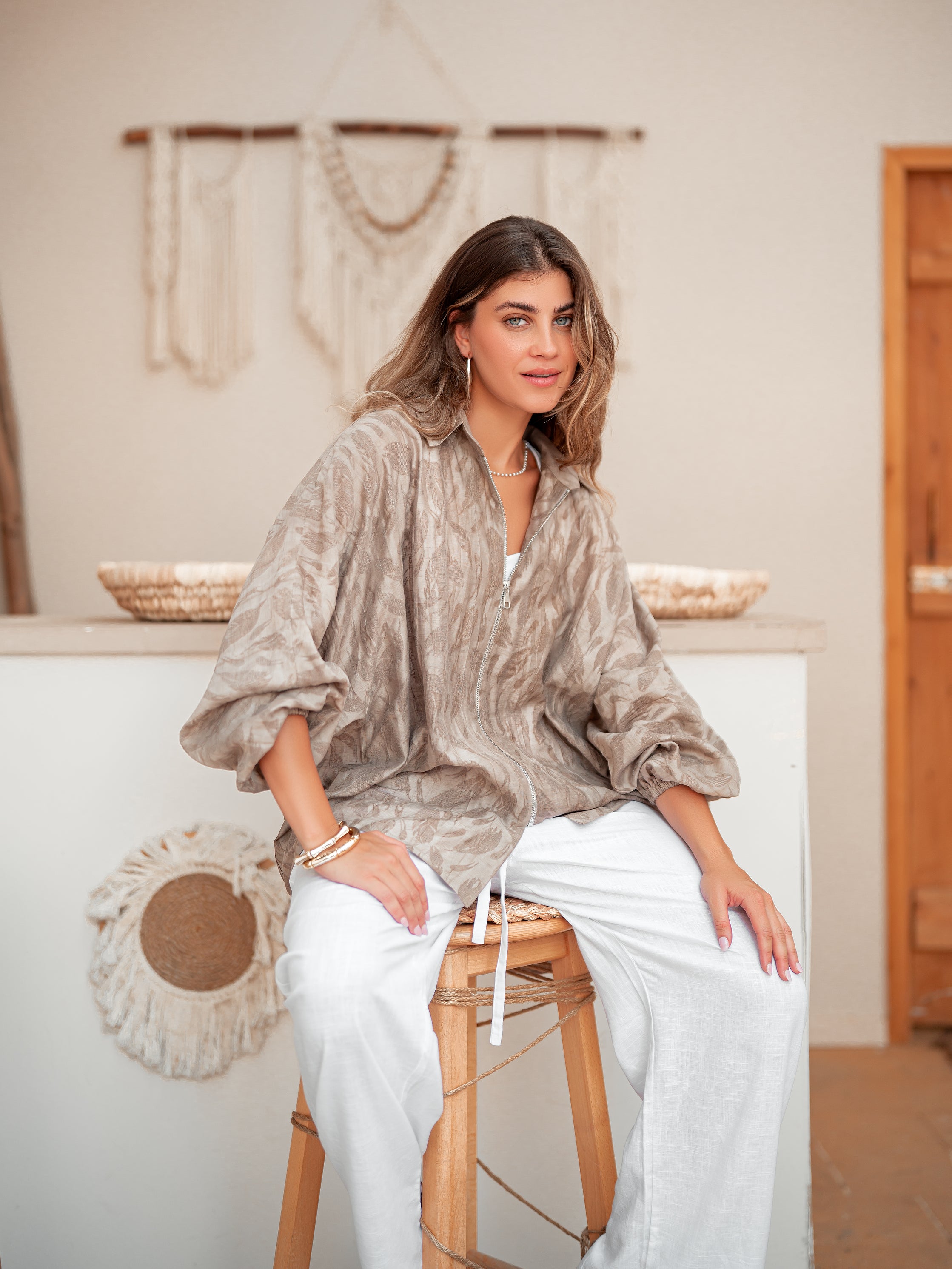 Blouse Flow - Brown