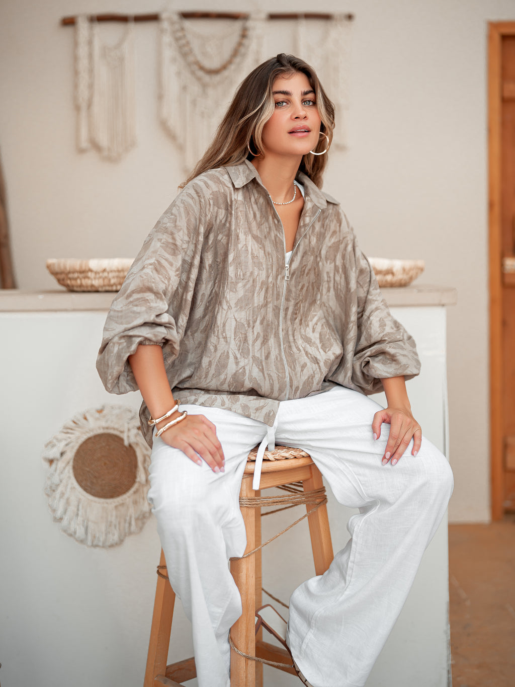 Blouse Flow - Brown