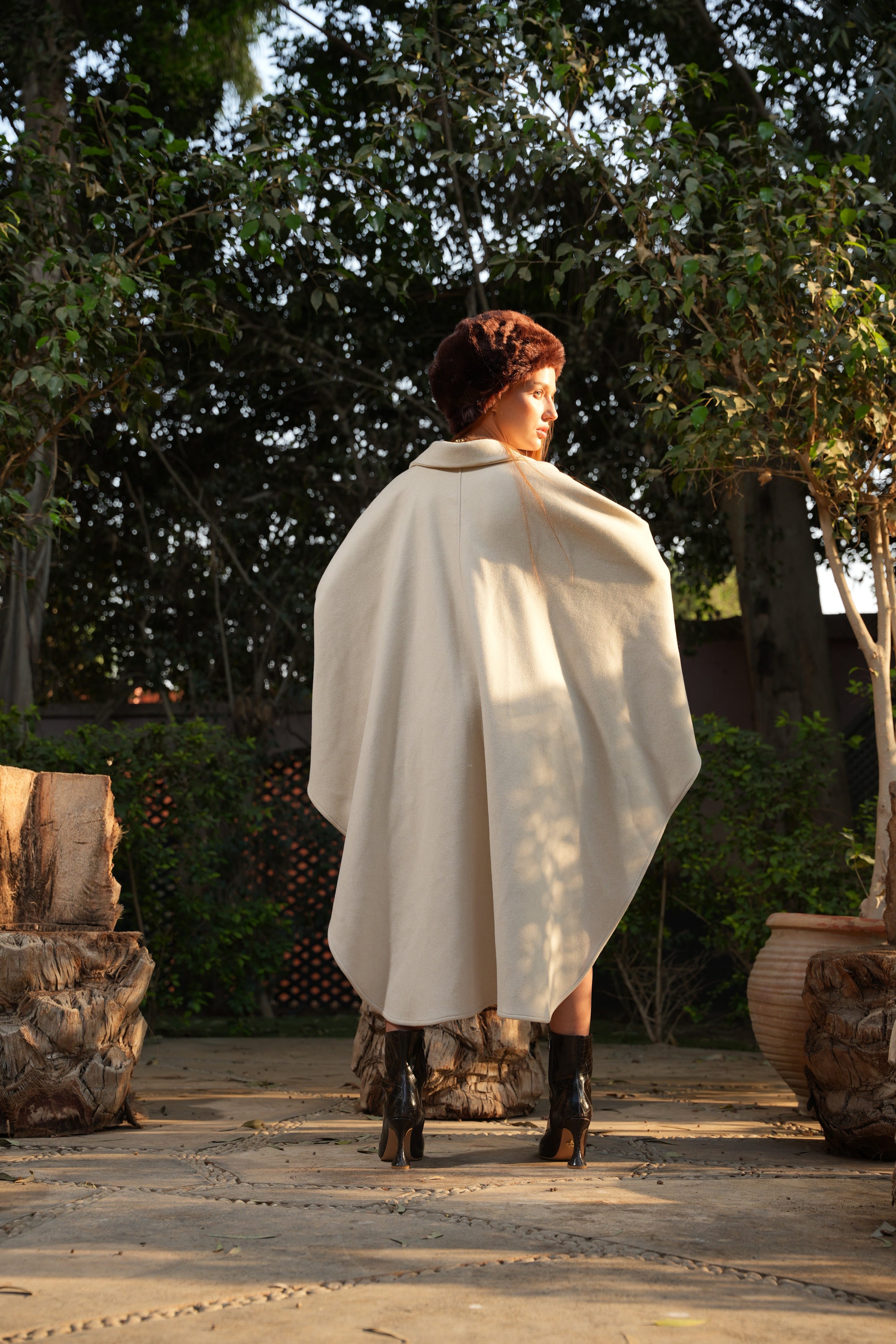 Cream Cape Coat