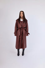 Iconic Leather Trench Coat