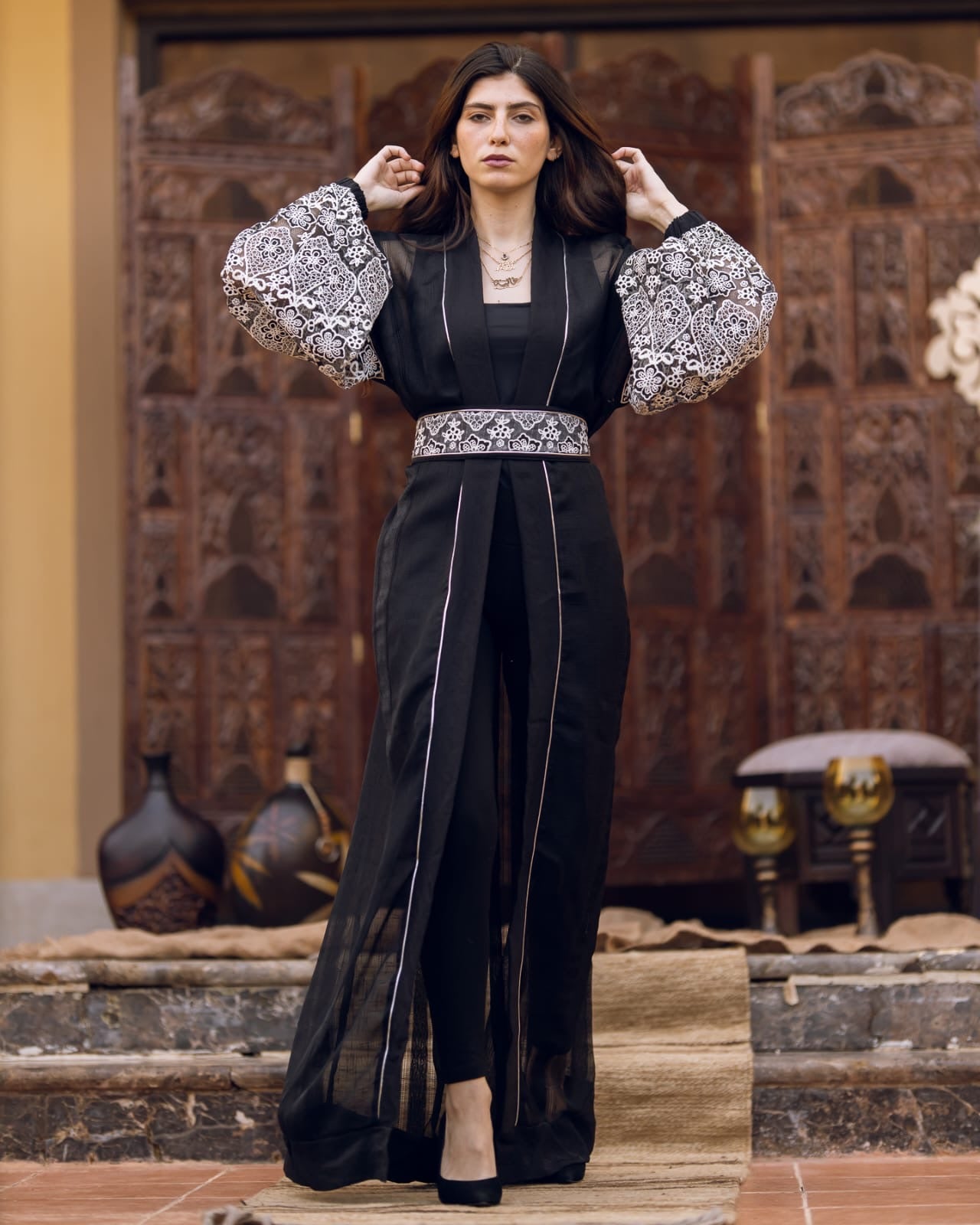 Onyx Blossom Kaftan