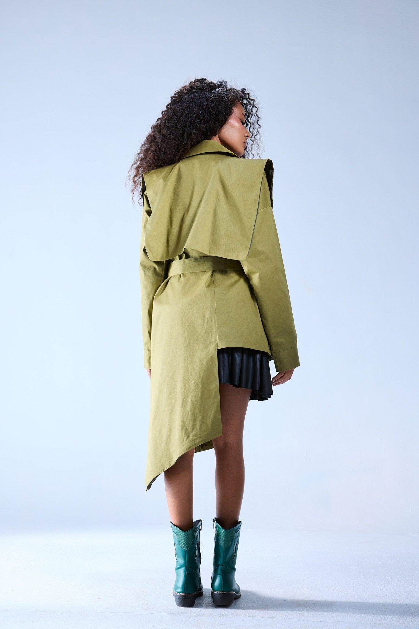 Asymmetric Trench Coat