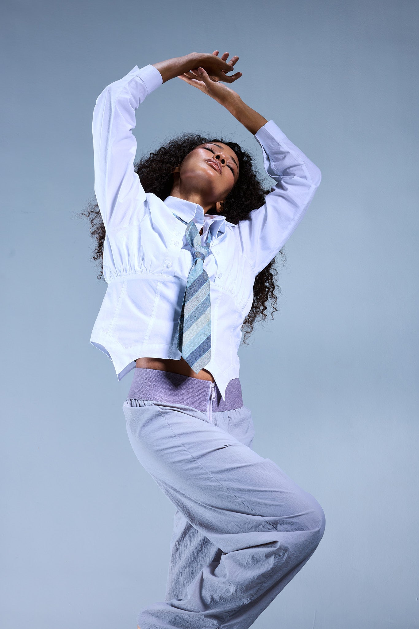 Flirty Poplin Shirt - White