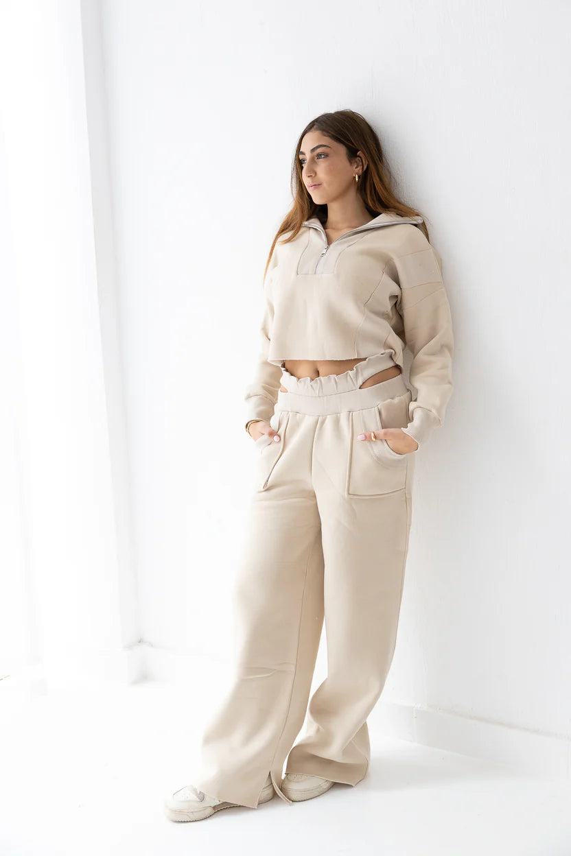 DOUBLE WAISTED PANTS