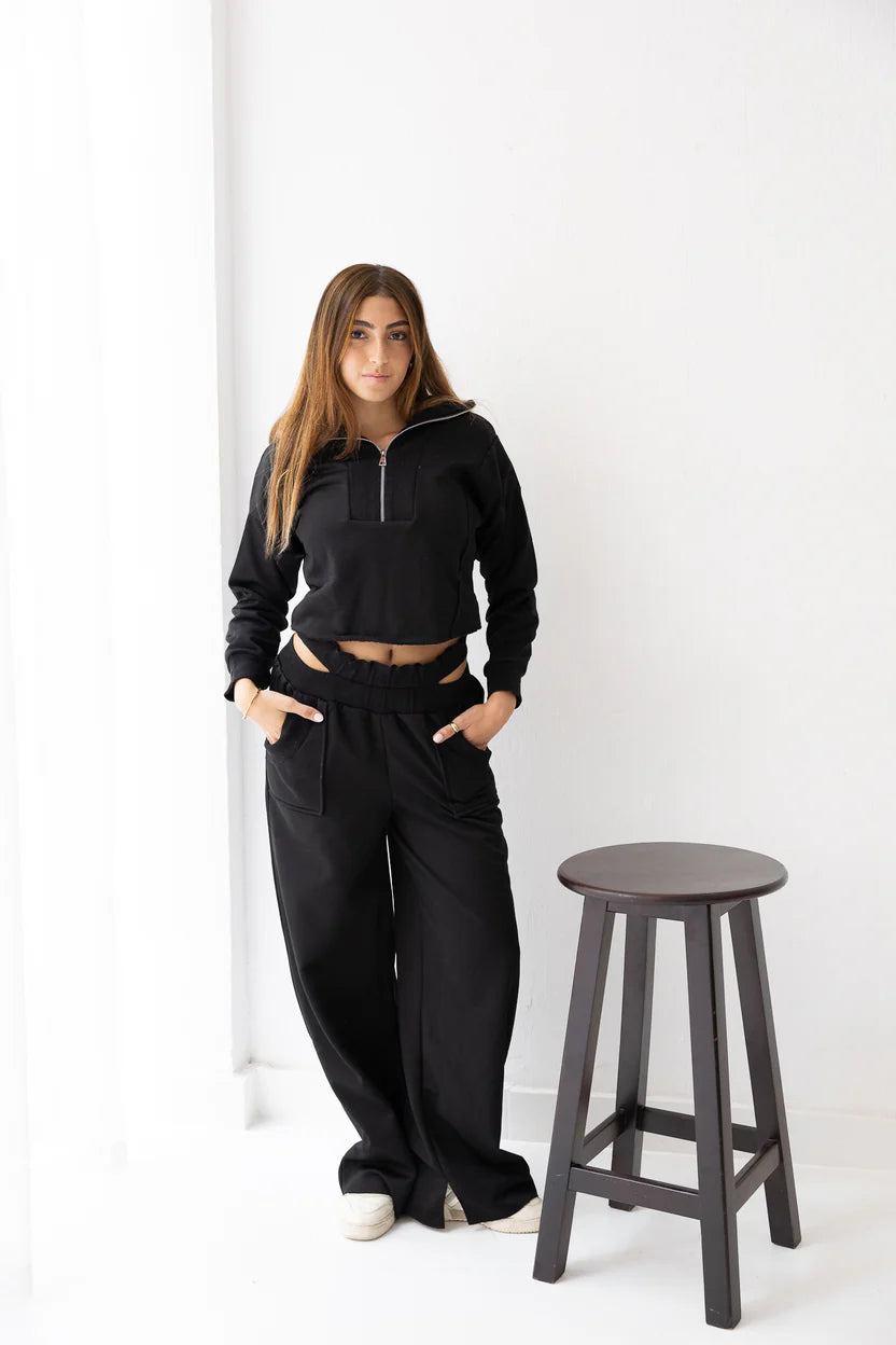 DOUBLE WAISTED PANTS