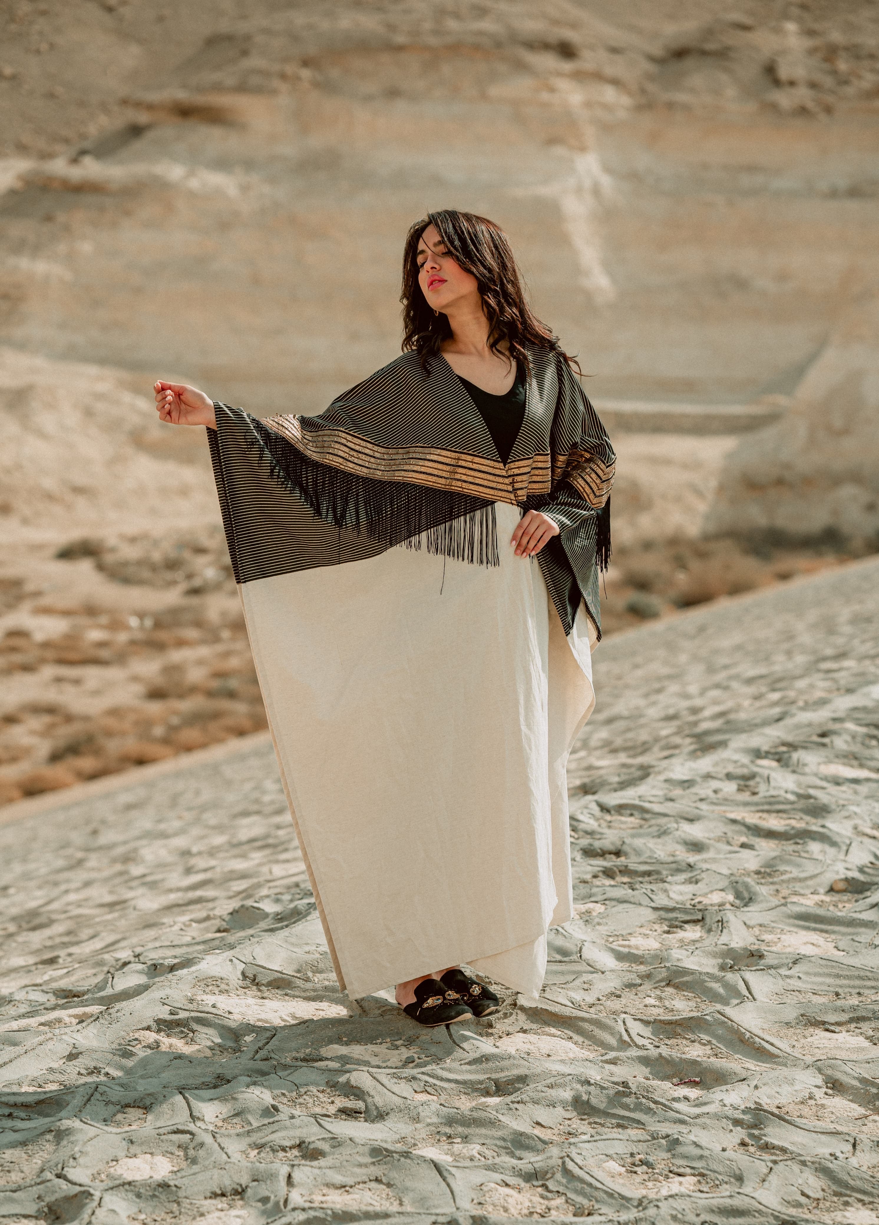 Desert Stripe Abaya