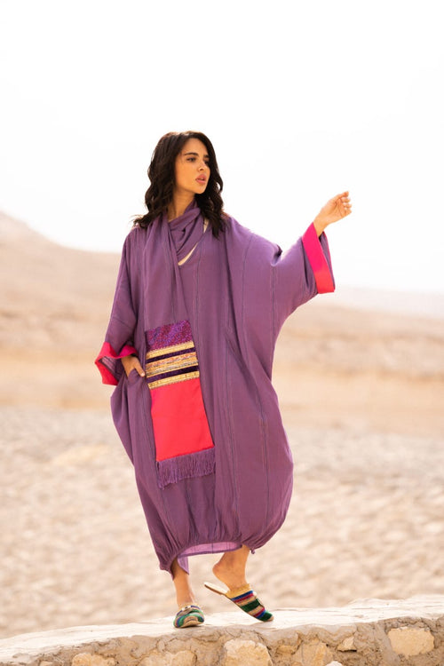 Amethyst Bloom Abaya