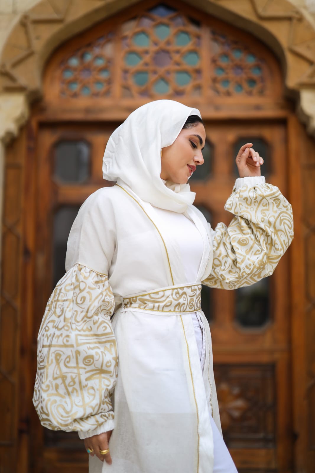 Ivory Gold kaftan