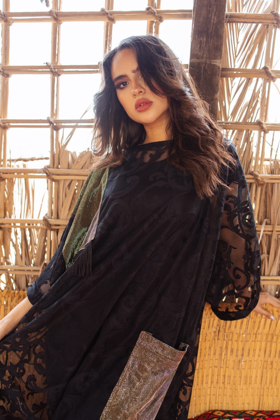 Midnight Lace Abaya