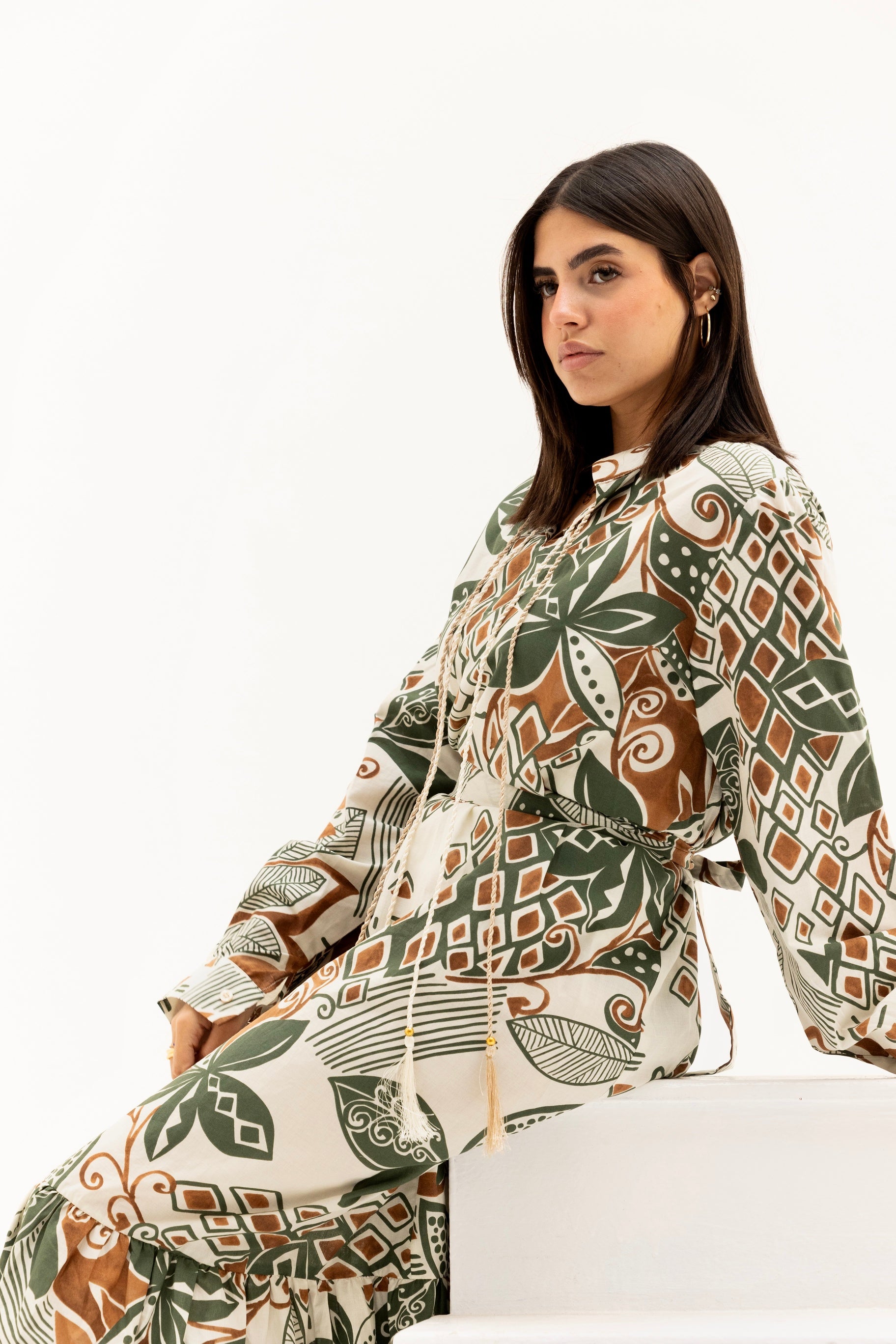 Olive Mirage dress