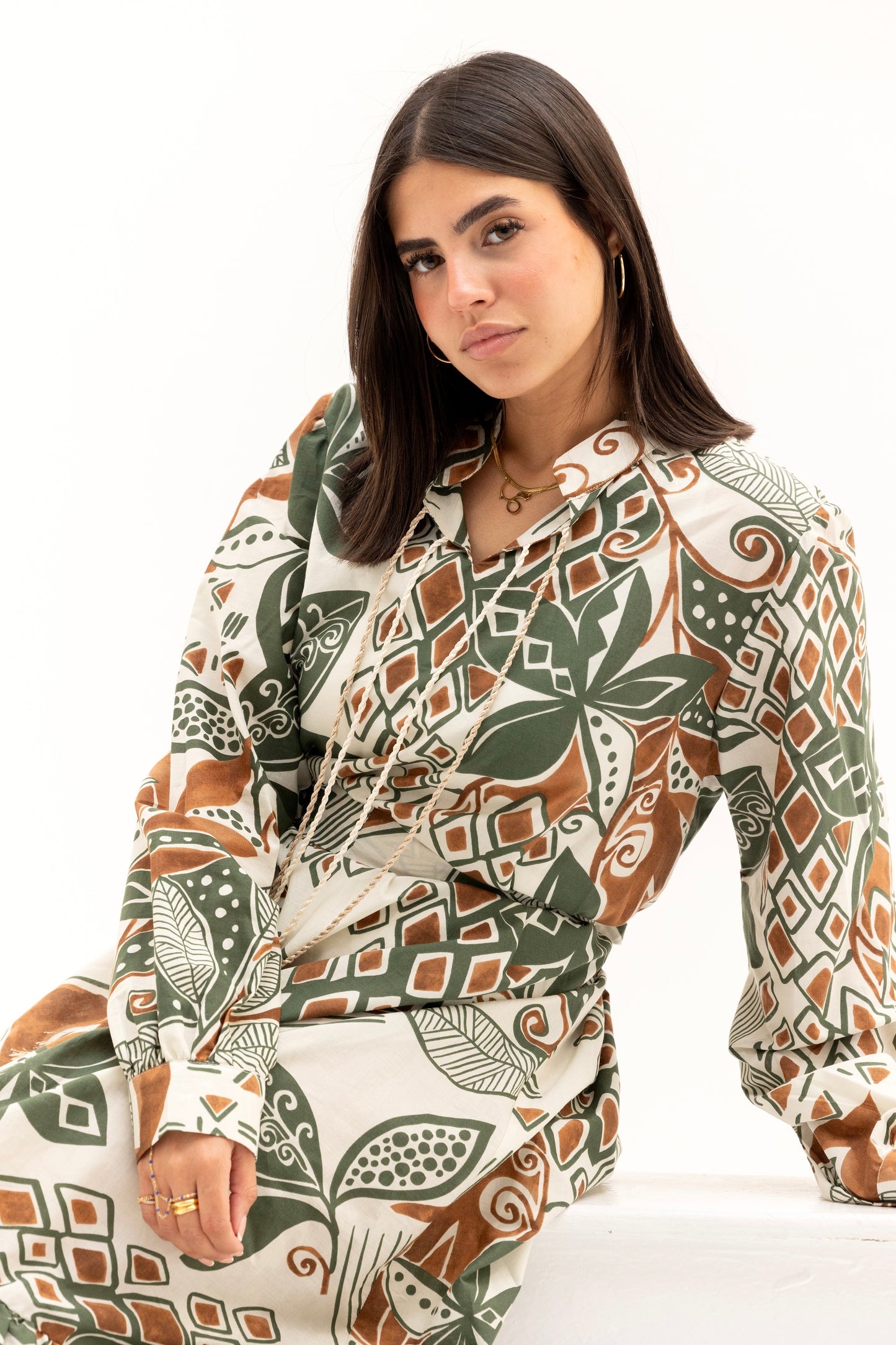 Olive Mirage dress