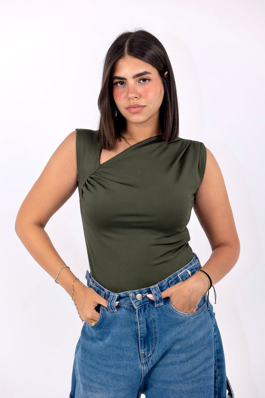 Twist Top-Olive