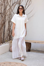 Crochet Charm Dress White