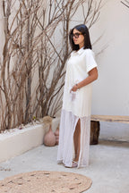 Crochet Charm Dress White