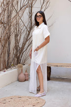 Crochet Charm Dress White