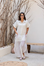 Crochet Charm Dress White