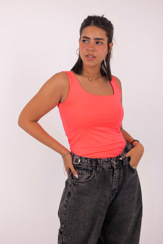 Basic Top-Hot Pink