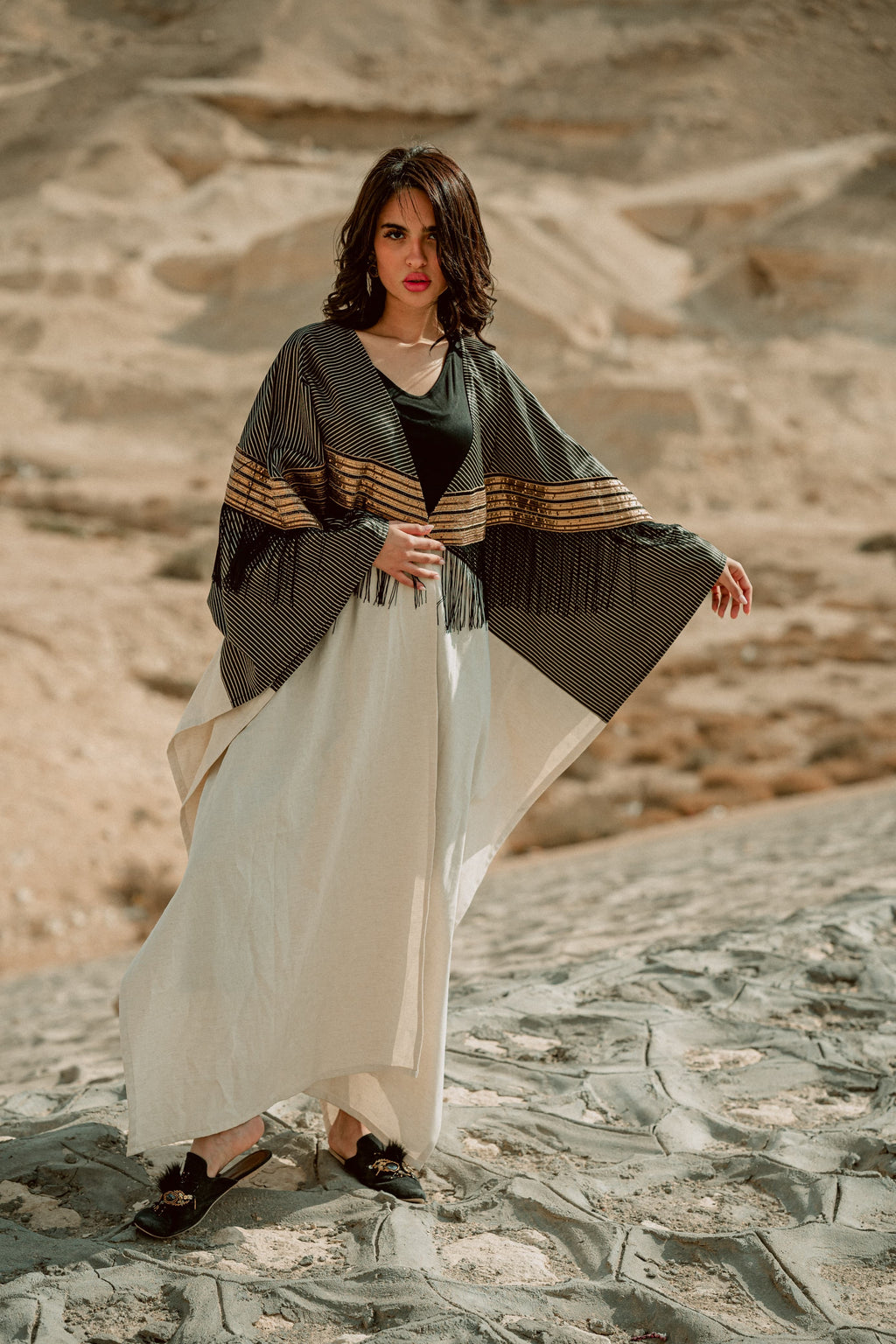 Desert Stripe Abaya