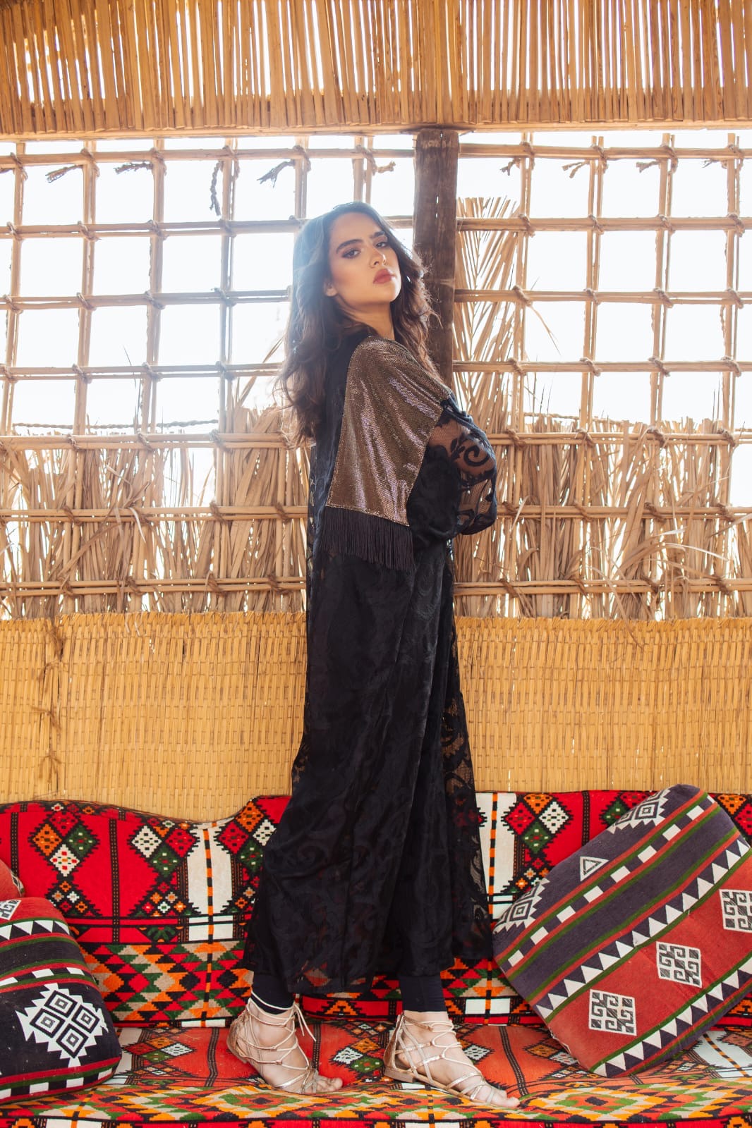 Midnight Lace Abaya