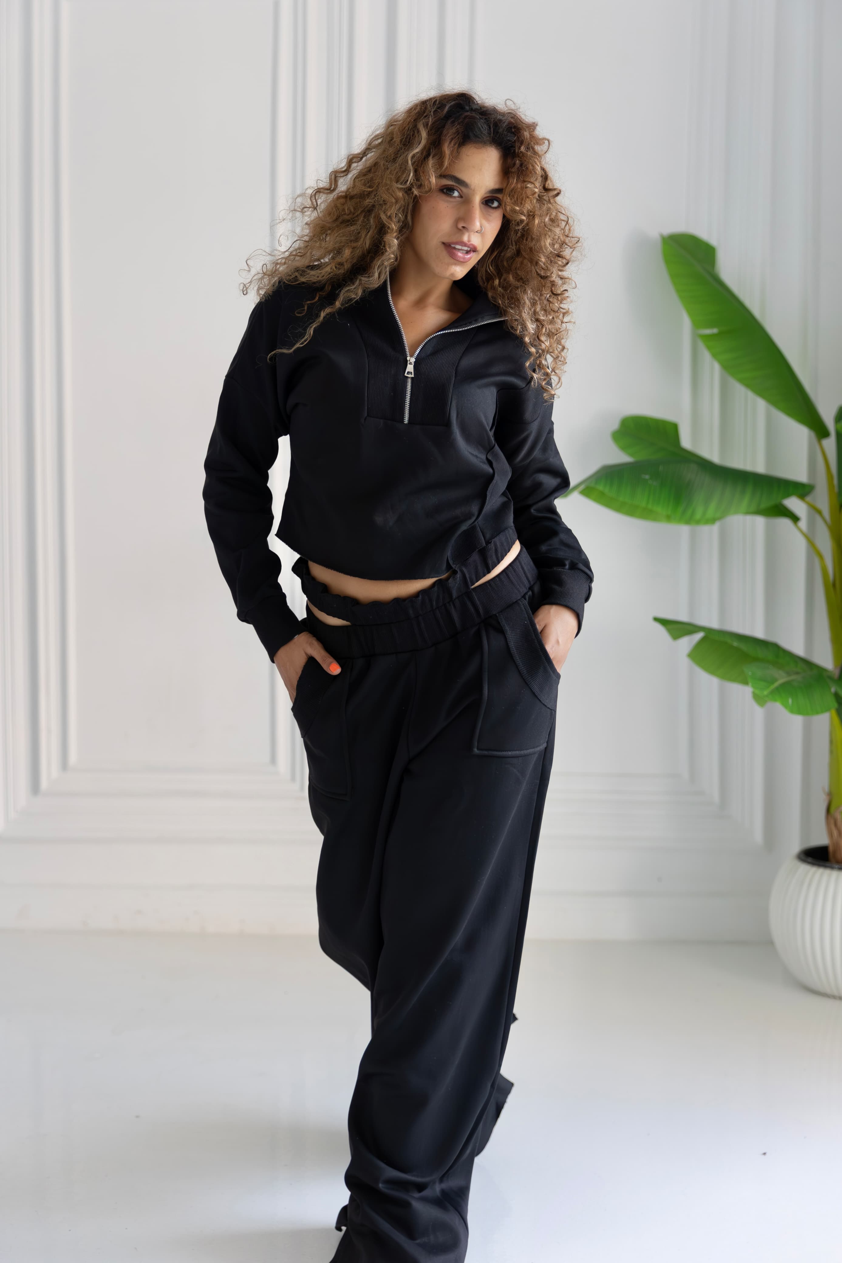 DOUBLE WAISTED PANTS