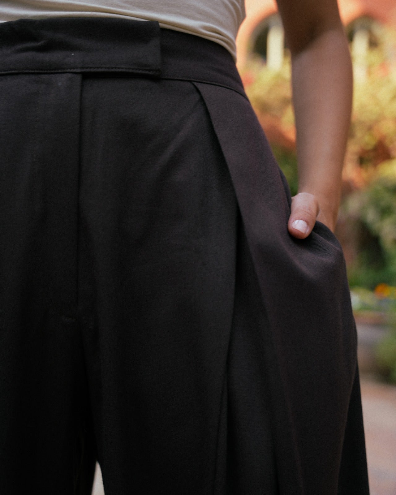 Chic Brown Belted Set