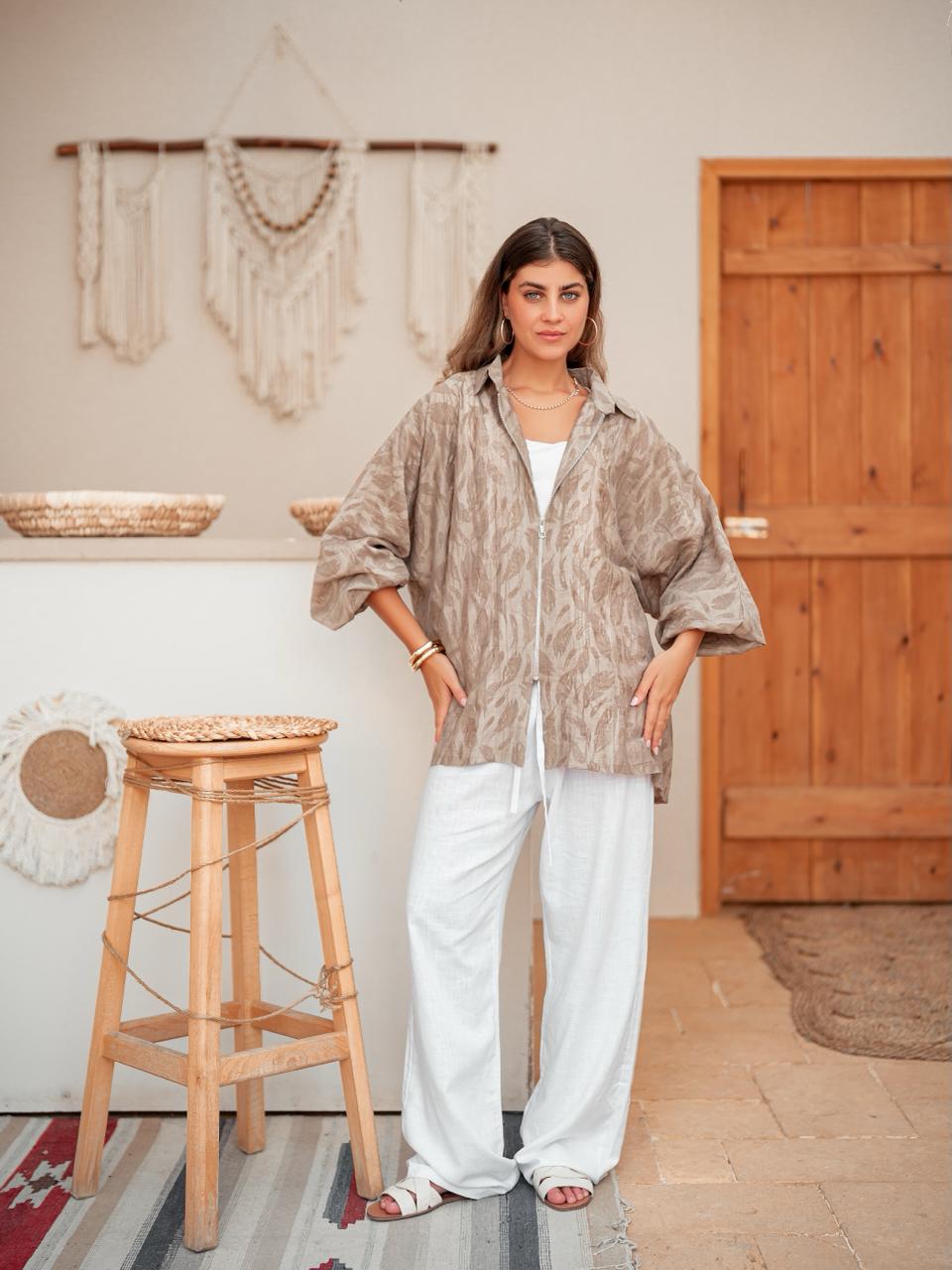 Blouse Flow - Brown