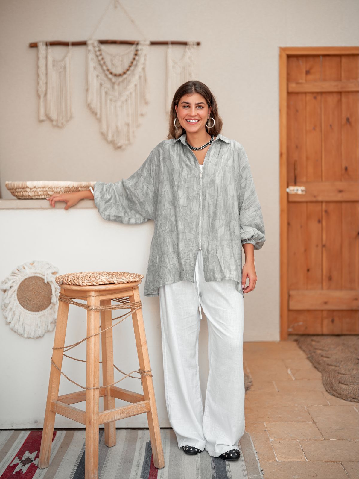 Blouse Flow - Grey