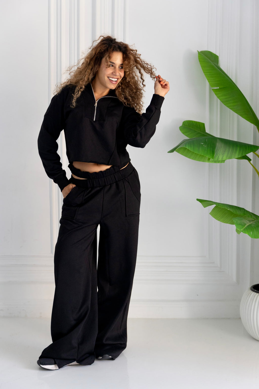 DOUBLE WAISTED PANTS