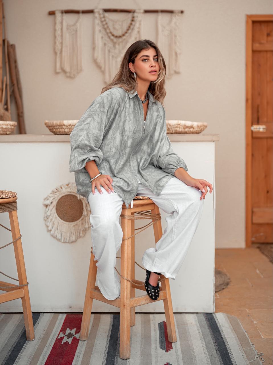 Blouse Flow - Grey