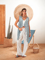 Poncho- Baby blue